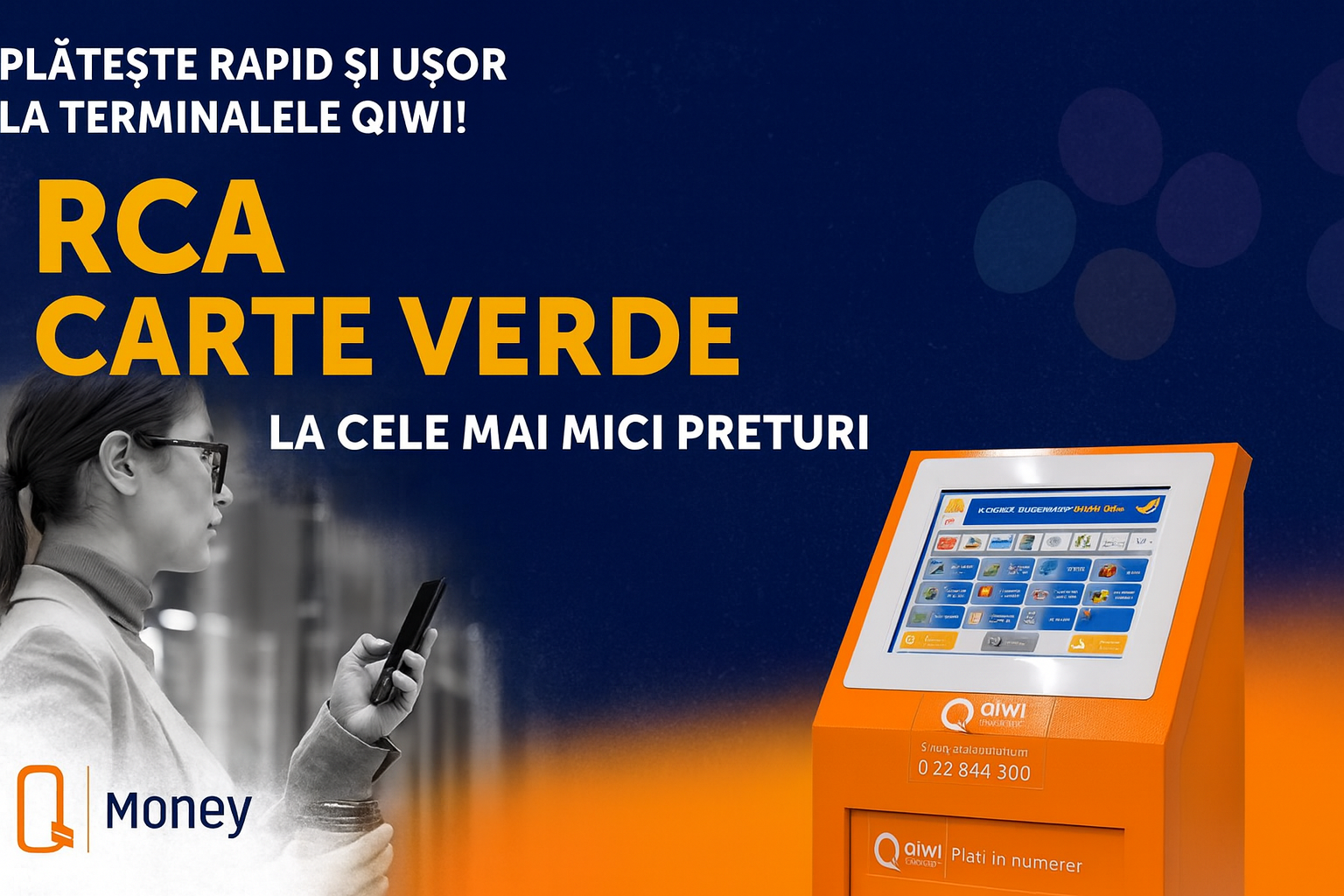CARTE VERDE TERMINAL RCA ASIGURARE QIWI